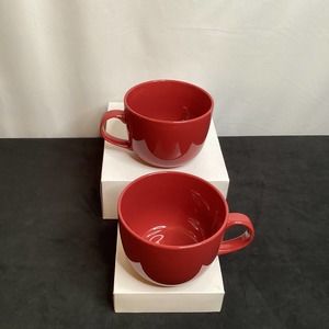 Pair of Oversized Soup Mugs